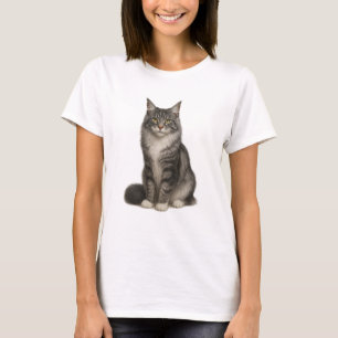 Maine Coon Black Silver T-Shirt