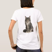 Maine Coon Black Silver T-Shirt (Rückseite)