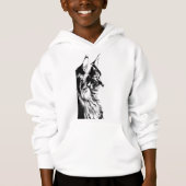 Maine Coon Boy's Pullover White Hoodie Kids' (Vorderseite)