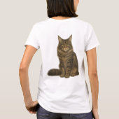 Maine Coon Brown Blotched Tabby T-Shirt (Rückseite)