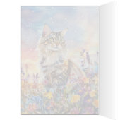 Maine Coon Cat - 5" x 7" Art Card (Innen (Links))