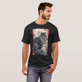 Maine Coon Cat Aesthetic Japanese Ukiyo e 5 T-Shirt (Vorne ganz)