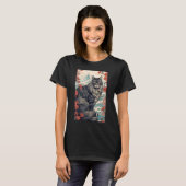 Maine Coon Cat Aesthetic Japanese Ukiyo e 5 T-Shirt (Vorne ganz)