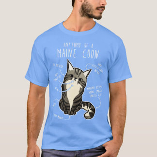 Maine Coon Cat Anatomy TShirt