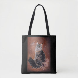 Maine Coon Cat Art von Renee Lavoie Tasche