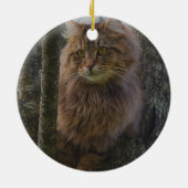 Maine Coon Cat - Baumkatze Keramikornament (Hinten)