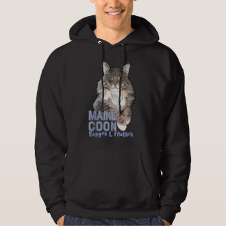 Maine Coon Cat Bigger & Fluffier Funny Hoodie