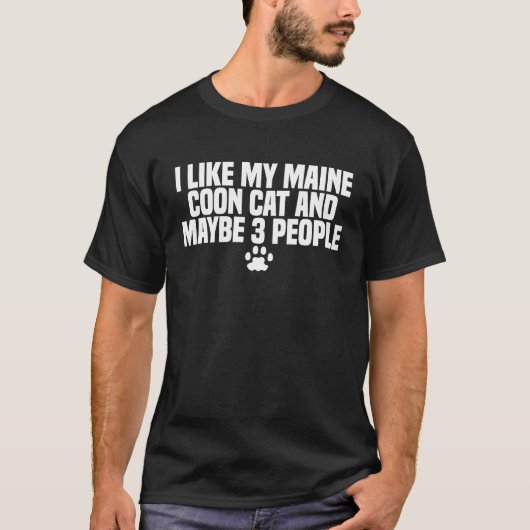 Maine Coon Cat Breed T-Shirt (Vorderseite)
