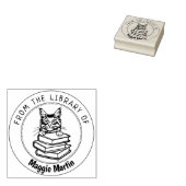 Maine Coon Cat, Buch aus der Bibliothek von Gummistempel (Stempel)