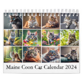Maine Coon Cat Calendar Digital AI Paint Kalender (Titelbild)