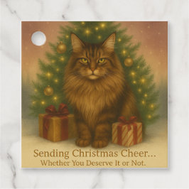 Maine Coon Cat Christmas  | Funny Holiday  Geschenkanhänger