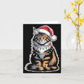 Maine Coon Cat Christmas Xmas Kitten Kitty Lover M Karte (Gelbe Blume)