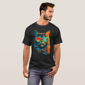 Maine Coon Cat Cool Summer T-Shirt (Vorne ganz)