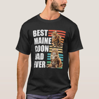 Maine Coon Cat Daddy BEST MAINE COON VATER EVA Mai T-Shirt