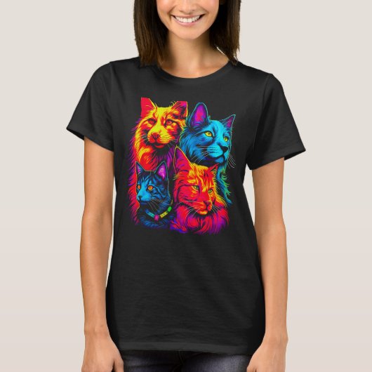 Maine Coon Cat Family T-Shirt (Vorderseite)