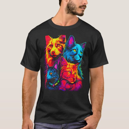 Maine Coon Cat Family T-Shirt (Vorderseite)