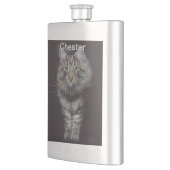Maine Coon Cat Flachmann (Links)
