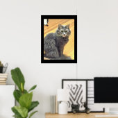 Maine Coon Cat Foto Poster (Heimbüro)