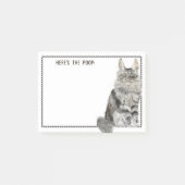Maine Coon Cat | Funny Edith Text Post-it Klebezettel (Vorderseite)