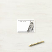 Maine Coon Cat | Funny Edith Text Post-it Klebezettel (Auf Schreibtisch)