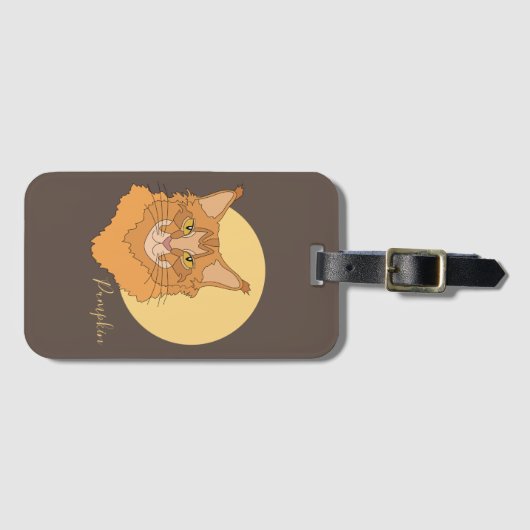 Maine Coon Cat Gepäckanhänger (Vorderseite (Horizontal))