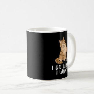 Maine Coon Cat Geschenke ich tue, was ich Maine Co Kaffeetasse