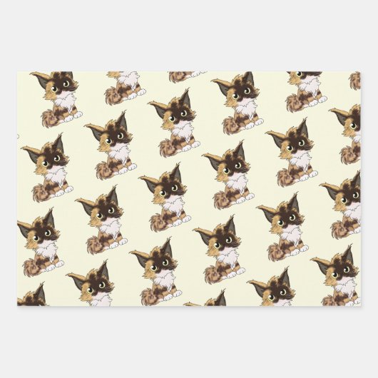 Maine coon cat geschenkpapier set (Vorderseite)