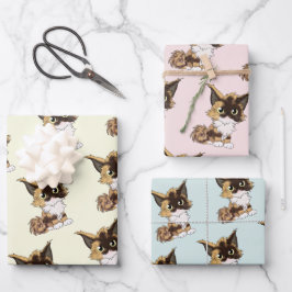 Maine coon cat geschenkpapier set