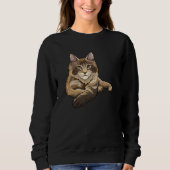 Maine Coon Cat Gift Idee Sweatshirt (Vorderseite)