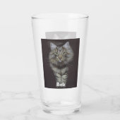 Maine Coon Cat Glas (Rückseite)