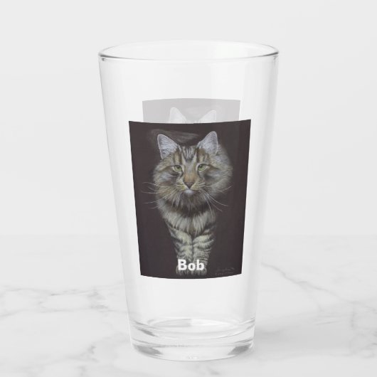 Maine Coon Cat Glas (Rückseite)