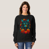 Maine Coon Cat Halloween Sweatshirt (Vorne ganz)