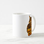 Maine Coon Cat Illustration Kaffeetasse (VorderseiteRechts)