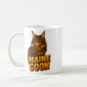 Maine Coon Cat Illustration Kaffeetasse