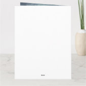 Maine Coon Cat in Schnee Weihnachten Karte (Rückseite)