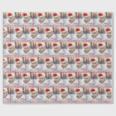 Maine Coon Cat in Snow Geschenkpapier (Flach)