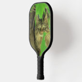 Maine Coon Cat in Tree Pickleball Schläger (Links)