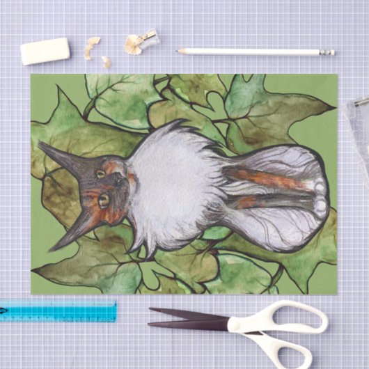 Maine Coon Cat Ivy Dilute Calico Seidenpapier (Handwerk)