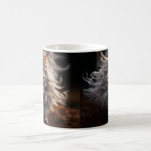 Maine Coon Cat Jagd Kaffeetasse (Mittel)