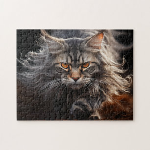 Maine Coon Cat Jagd Puzzle