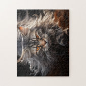 Maine Coon Cat Jagd Puzzle (Vertikal)