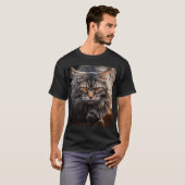 Maine Coon Cat Jagd T-Shirt (Vorne ganz)