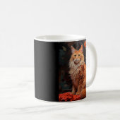 Maine Coon cat Kaffeetasse (VorderseiteRechts)