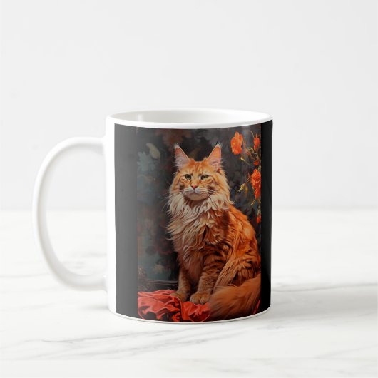 Maine Coon cat Kaffeetasse (Links)