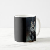 Maine Coon cat Kaffeetasse (VorderseiteRechts)