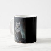 Maine Coon cat Kaffeetasse (Vorderseite Links)