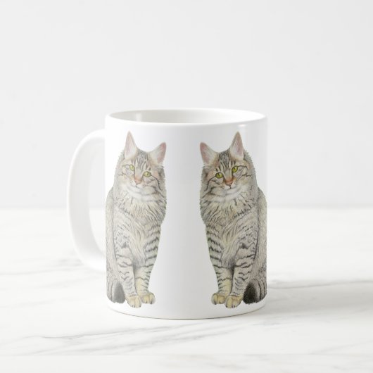 Maine Coon Cat Kaffeetasse (Vorderseite Links)