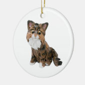 Maine Coon Cat Keramik Ornament (Links)