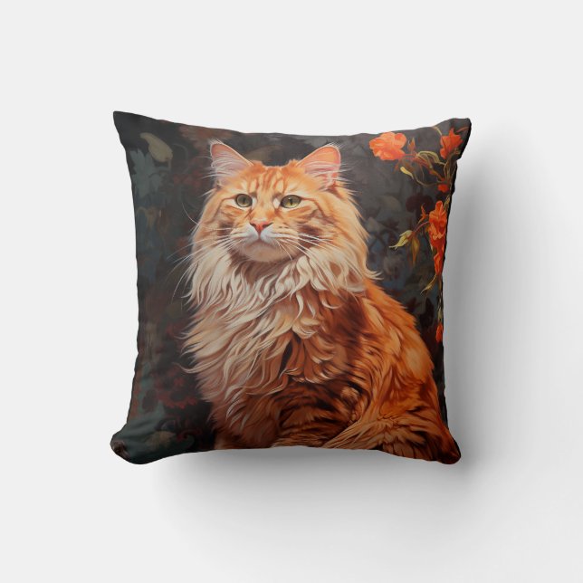 Maine Coon cat Kissen (Vorderseite)