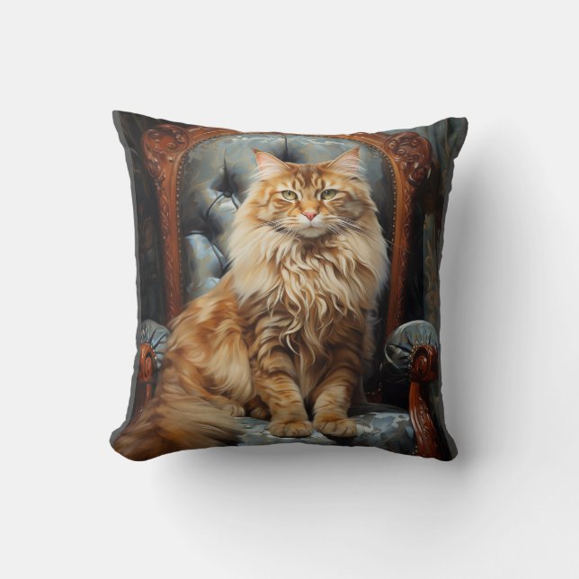 Maine Coon cat Kissen (Vorderseite)